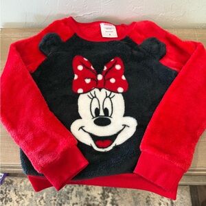 Disney Minnie Mouse Kids Red and Black Sweatshirt